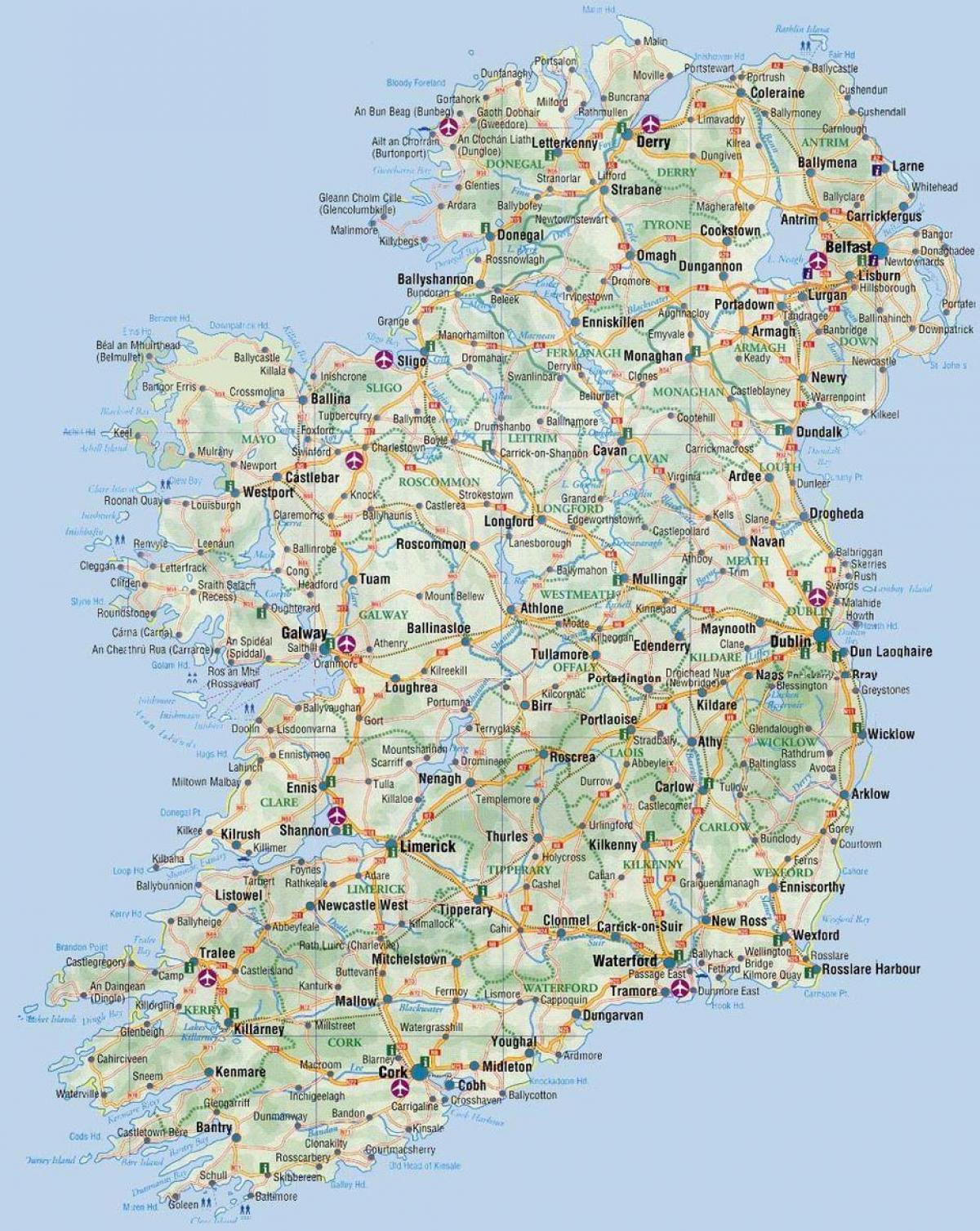 karta Irske