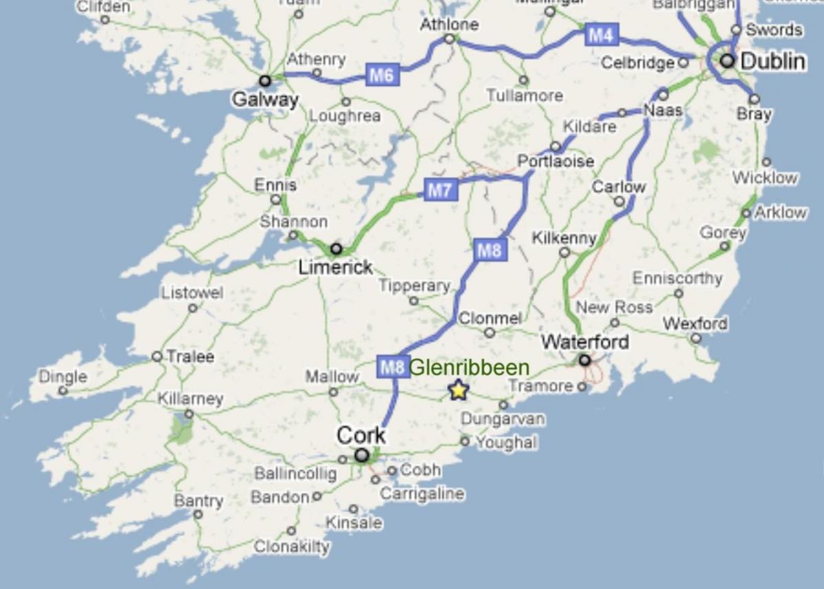 karta Južne Irske