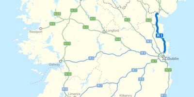 Karta staze Irska 