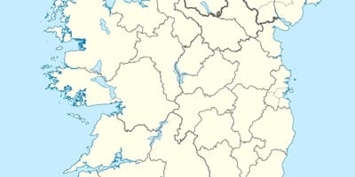 Karta otoka Irska