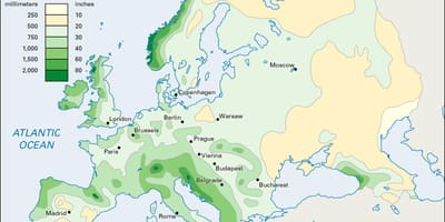 Kiša karti Irskoj