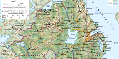 Mapa ulica Sjevernoj Irskoj