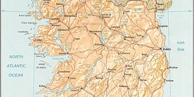 Kartica velika karta Irske za prodaju