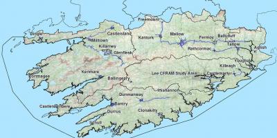 Detaljna karta Zapadne Irske